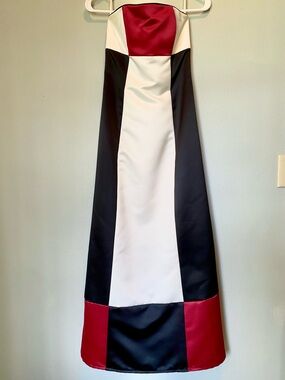 Jessica McClintock for Gunne Sax Colorblock Strapless Maxi Formal Dress Size 5